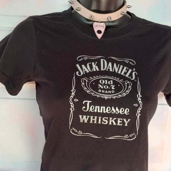 ⭐️Y2k emo/goth rare Jack Daniel's bartending top! Baby doll tee! 💕 - Picture 2 of 10